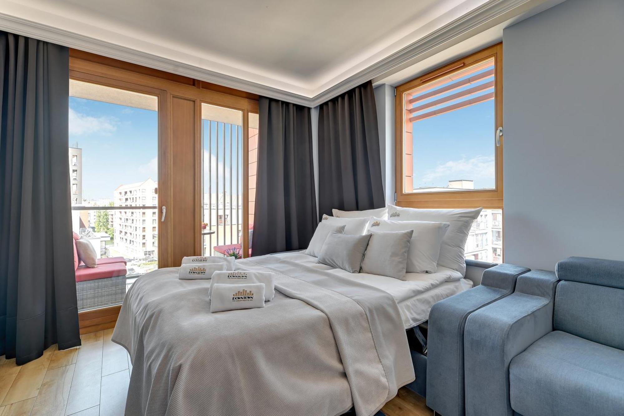 Aura - Riverside & Parking By Downtown Apartments Gdańsk Extérieur photo