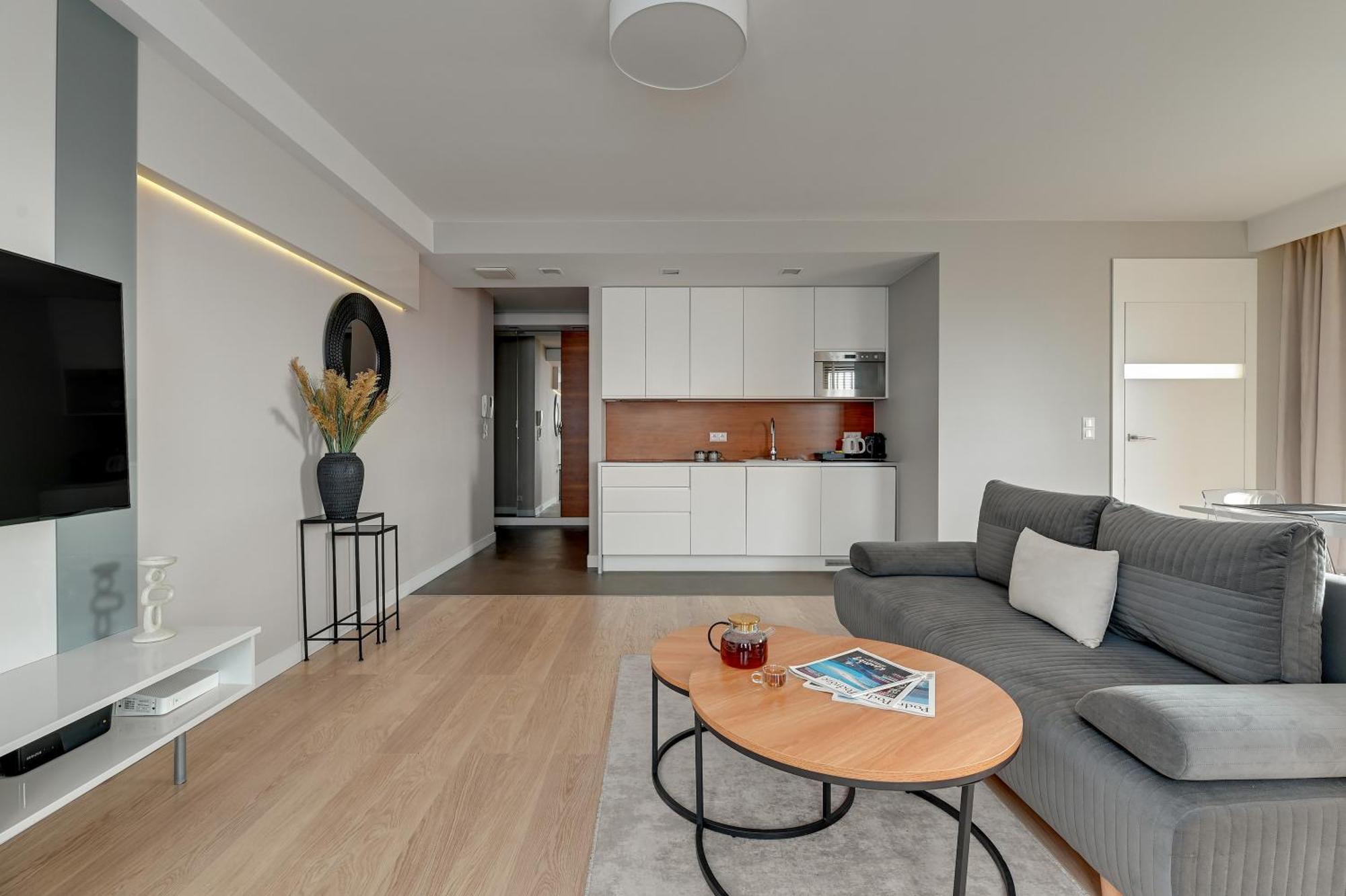 Aura - Riverside & Parking By Downtown Apartments Gdańsk Chambre photo